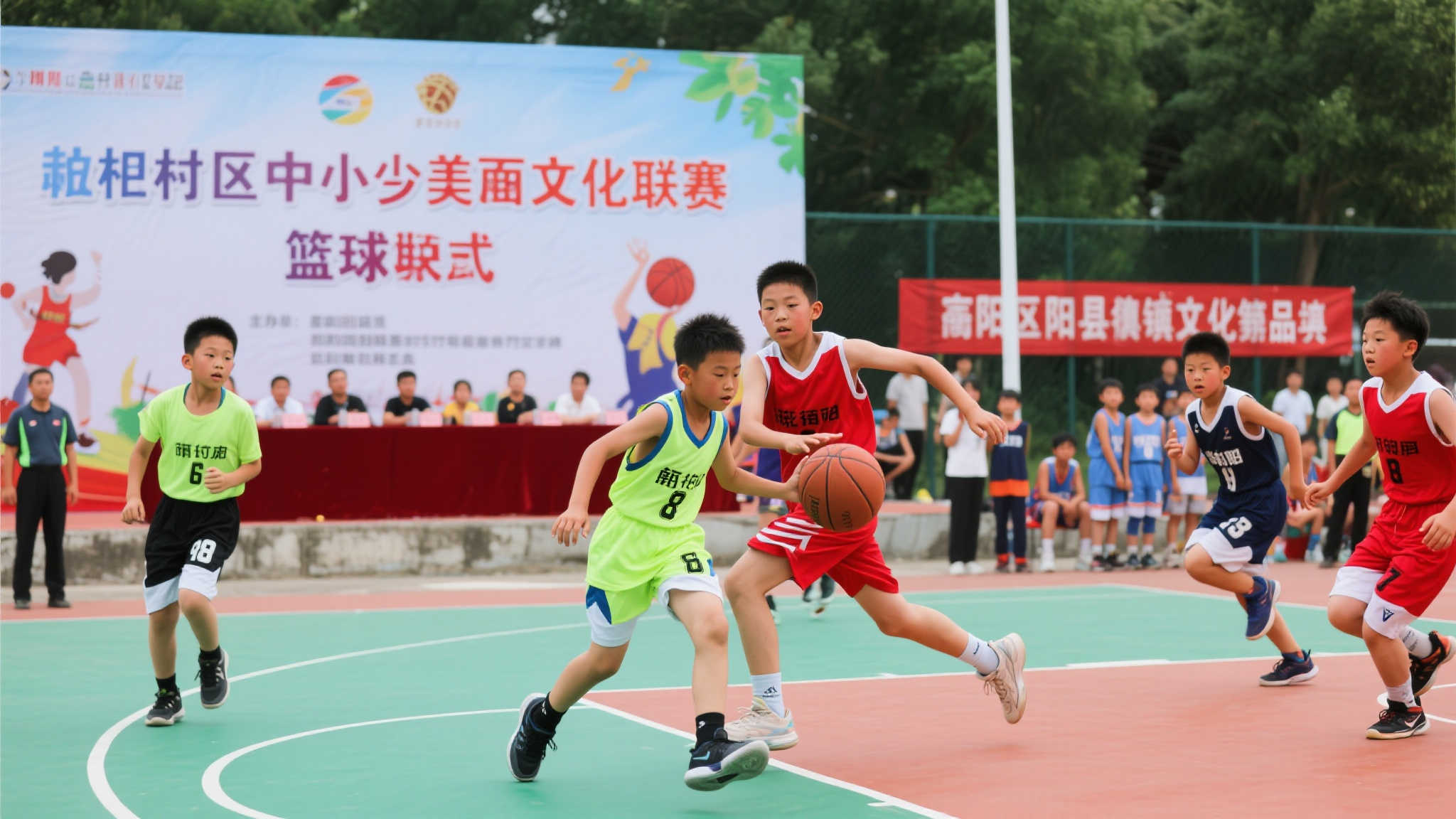 阜阳阜南:朱寨镇第三届中小学生篮球联赛火热开赛 阜阳阜南:朱寨镇第三届中小学生篮球联赛火热开赛